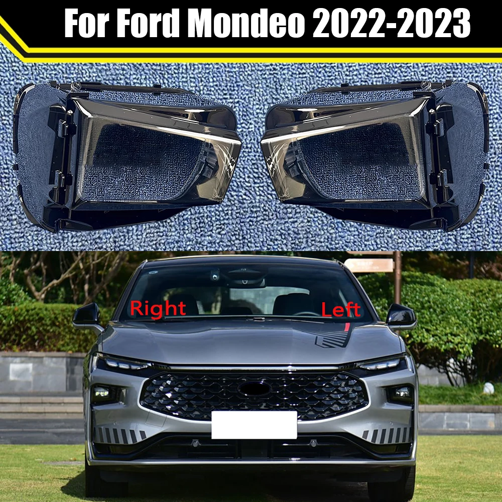 Auto Fog Lamp Light Case For Ford Mondeo 2022 2023 Car Front Foglight Lens Cover Lampshade Lampcover Caps Foglamp Shell