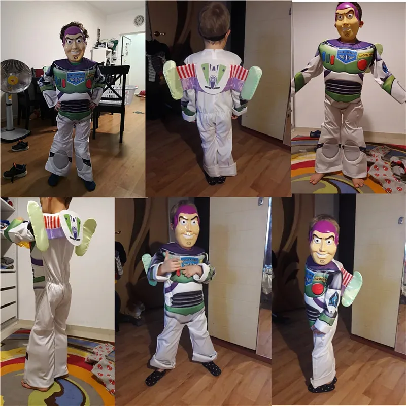 L2025l هالوين هالوين تمويه الطنانة الخفيفة ديلوكس الطفل زي كاوبوي وودي تأثيري حلي كرنفال حفلات أعياد الميلاد K