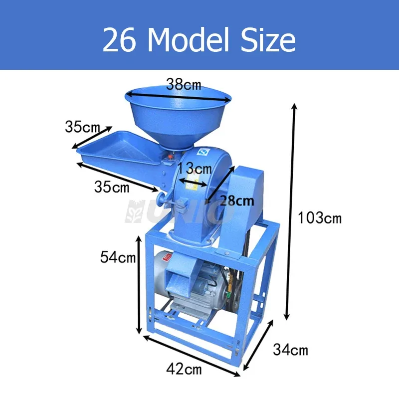 High Quality Industrial Grain Grinder Chilli Powder Make Electric Rice Grinding Machine Flour Mill Machinery