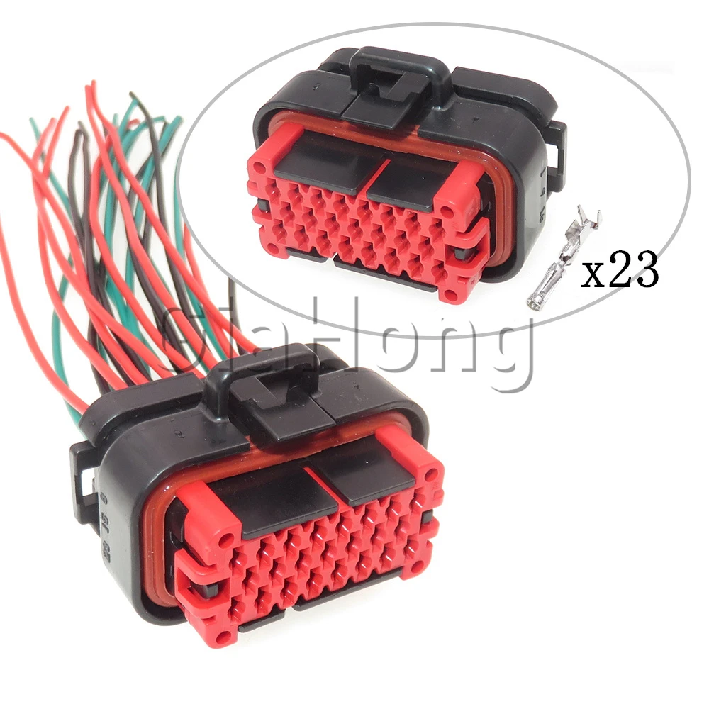 1 Set 23 Ways 770680-1 Starter Automobile ECU Connector Car Flame Retardant Waterproof Socket Auto Wire Harness Plug