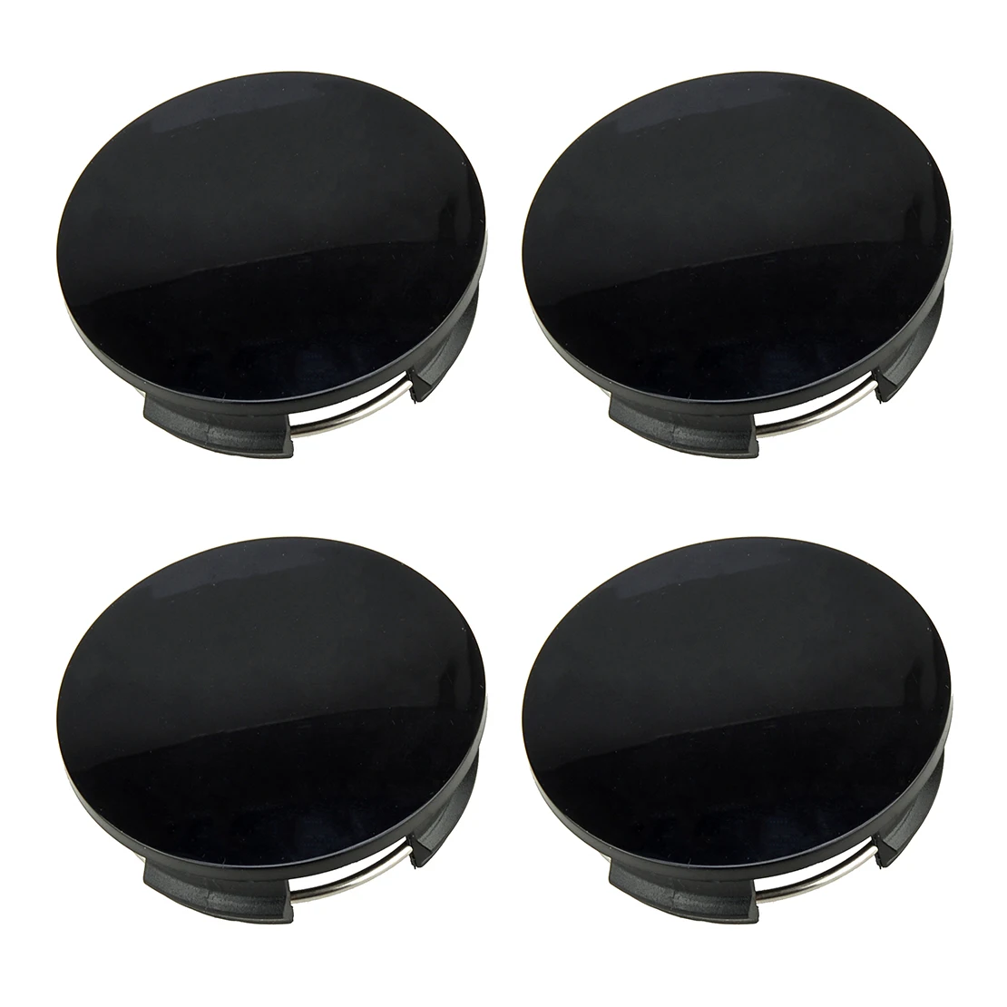 4pcs Black 57mm Wheel Center Hub Cap Cover ABS Fit for Universal