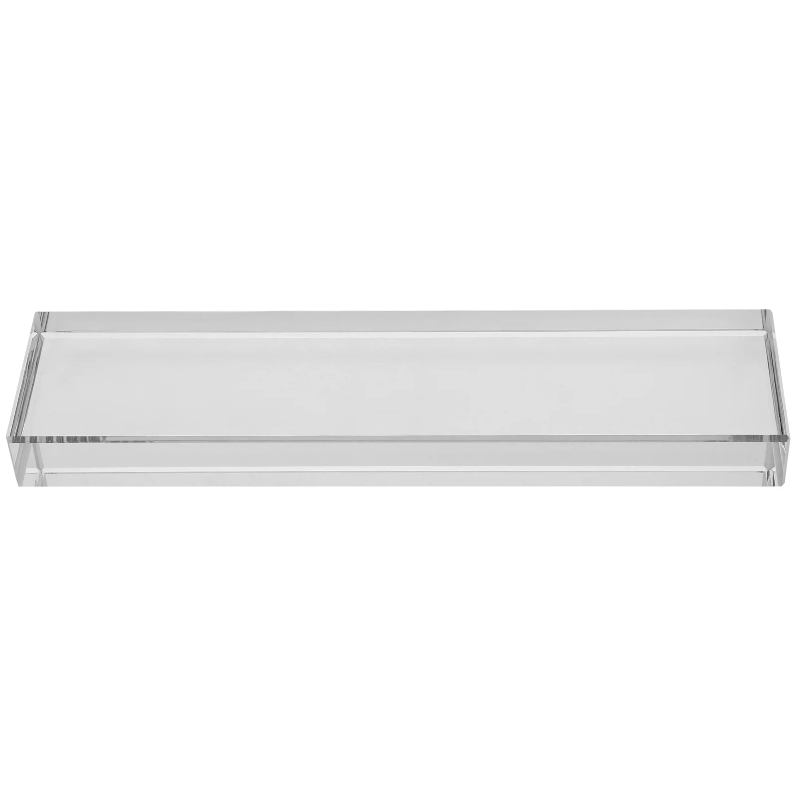 

Clear Glass Calligraphy Paperweight Elegant Polished Finish Chinese Calligraphy Painting Writing Practice Decorative Desk