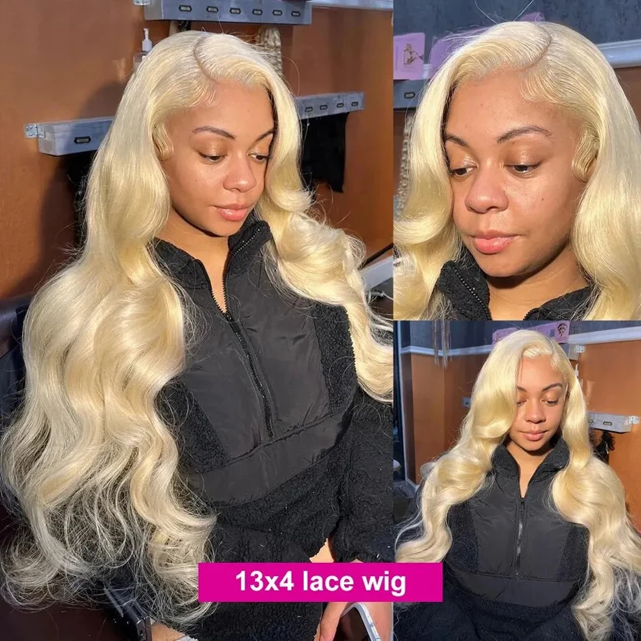 13X6 Lace Frontale Pruiken Menselijk Haar Braziliaanse Hd Transparant 30 32 36 Inch 13X4 Hd Kant Voorkant Pruik 613 Blonde Body Wave Voor Vrouwen