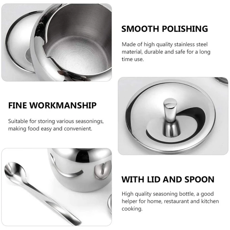 Stainless Steel Seasoning Pot Creative Seasoning Pot Can Be Used To Store Condiments Or Dry Goods