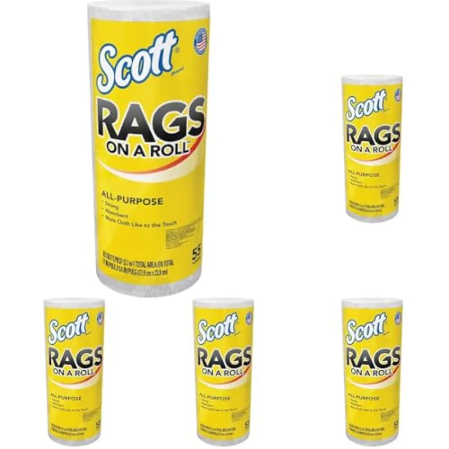 

Бумажные полотенца Scott Products, белые, 60 штук, упаковка из 5 пачек