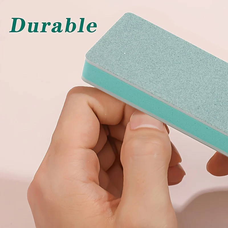 5 PCS Two-sided Sanding Nail Polishing Trimming Rubbing Nail File Mini Sponge Small Square Mini Buffing Sanding Files Block