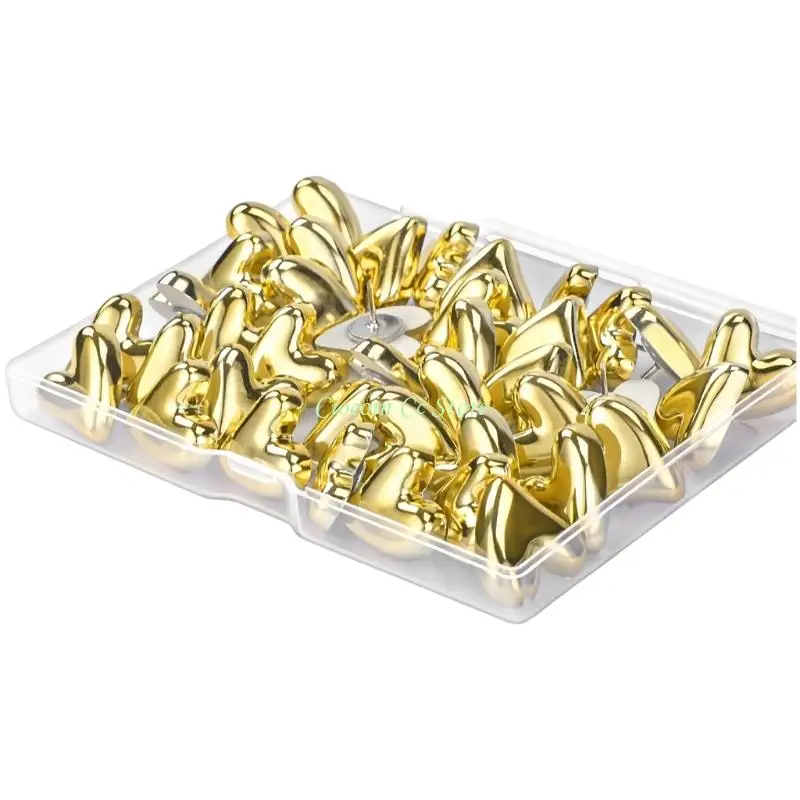 X90F مسامير دفع القلب الزخرفية جدار تصاعد المشابك البلاستيكية تحجب مركز الصلب صورة حوافر معلقة للصور #5