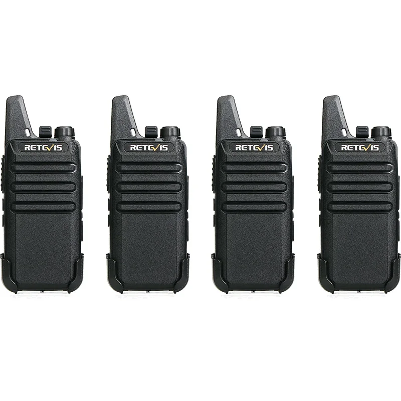 Geh! RT622 Mini-Walkie-Talkie, 4 Stück, PMR446 PTT VOX, Zwei-Wege-Radio, Walkie-Talkie, 4 Stück, tragbares Radio für die Jagd, FRS-Radio