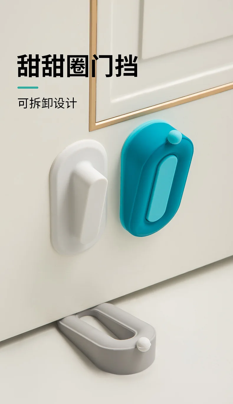 Silikon-Türstopper: Individueller, weicher Gummi-Türstopper für den täglichen Gebrauch, kreativer PVC-Türstopper, Anti-Stoß-Türstopper – Detail 1