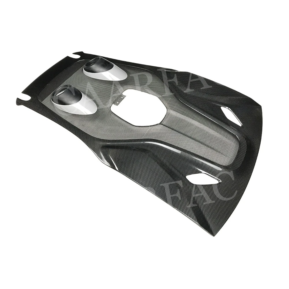 Dry Carbon Fiber Rear Roof Boot Lid Tail Cover Exhaust Pipe Tip Trim For McLaren 540C 570S 570GT 600LT Body Kits Car Accessories