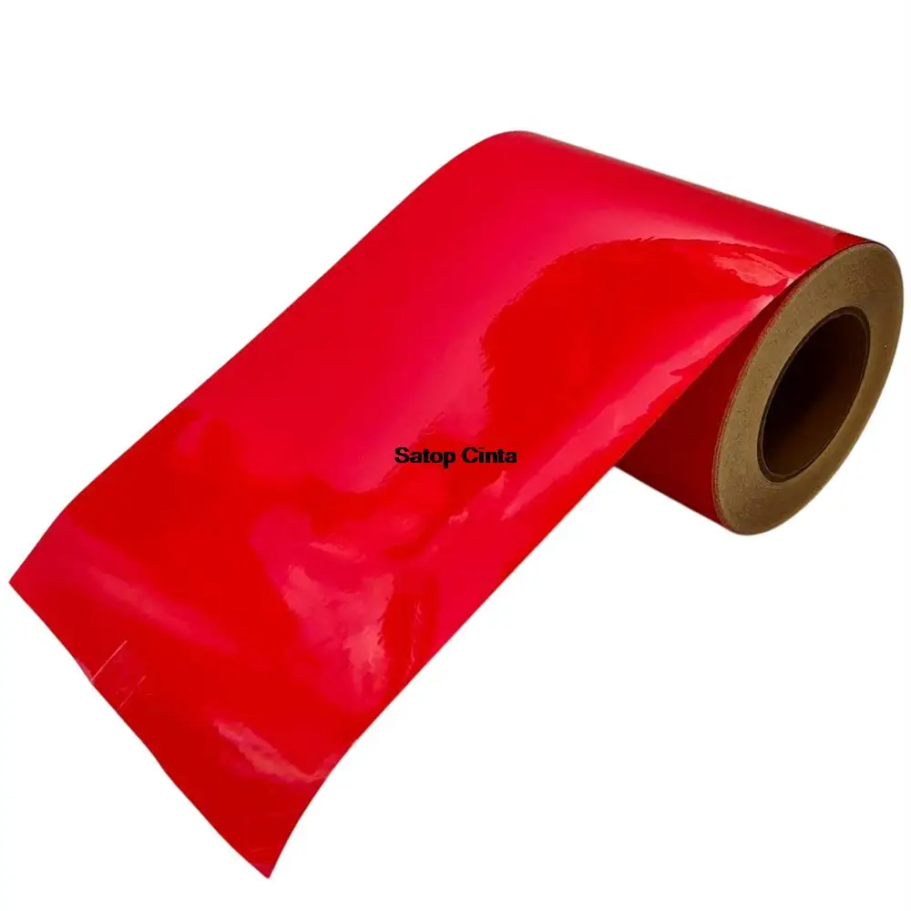 20cm*5m High Visibility Reflective Sheeting Orange Yellow-Black Reflectors Tapes Bead Film Warning Glass Vinyl Adhesive Stickers