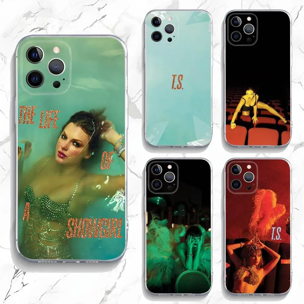 

L-Life of a S-Showgirl Phone Case For iPhone 16,15,14,13,12,11 Pro,Max,Plus,X,XS,XR,SE,Mini Transparent Silicone Soft
