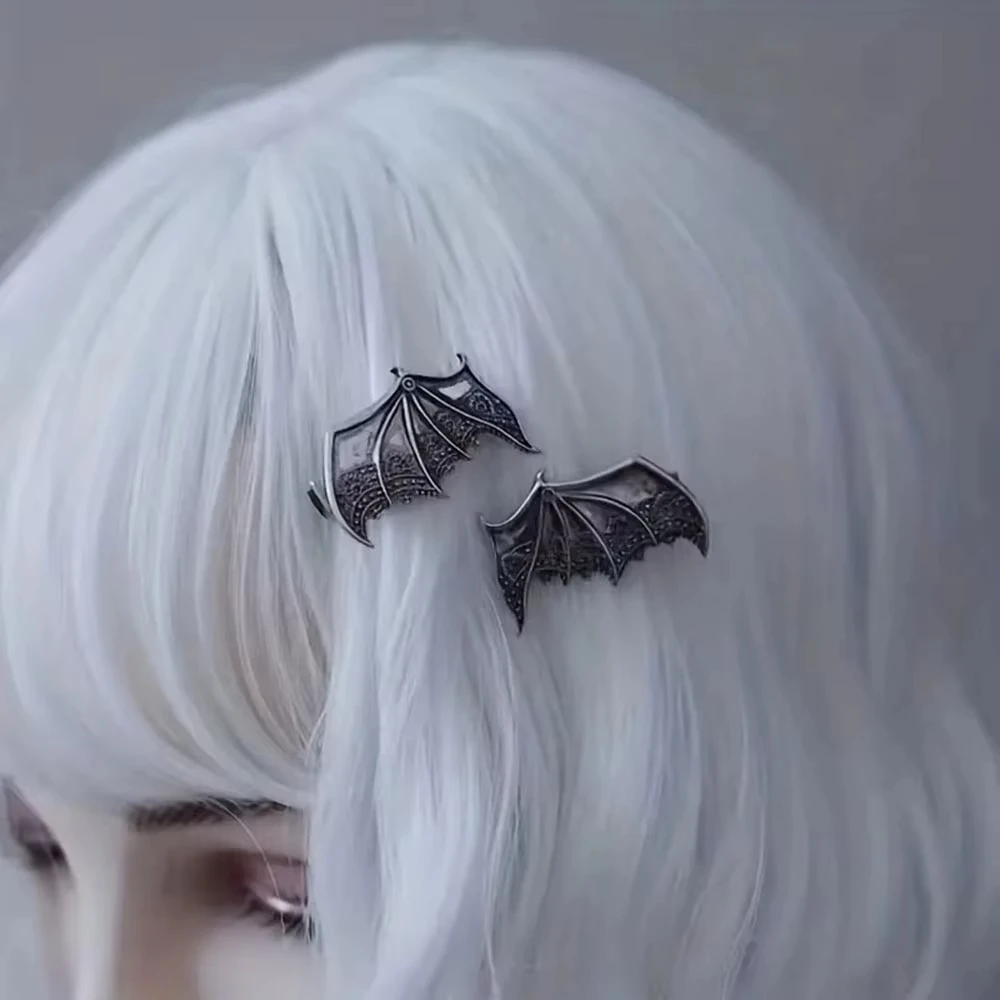Gothic Style Bat Wing Hair Clip Personalzied Halloween Hair Accessories Vampire Devil Hairpin For Party For Women Headwear