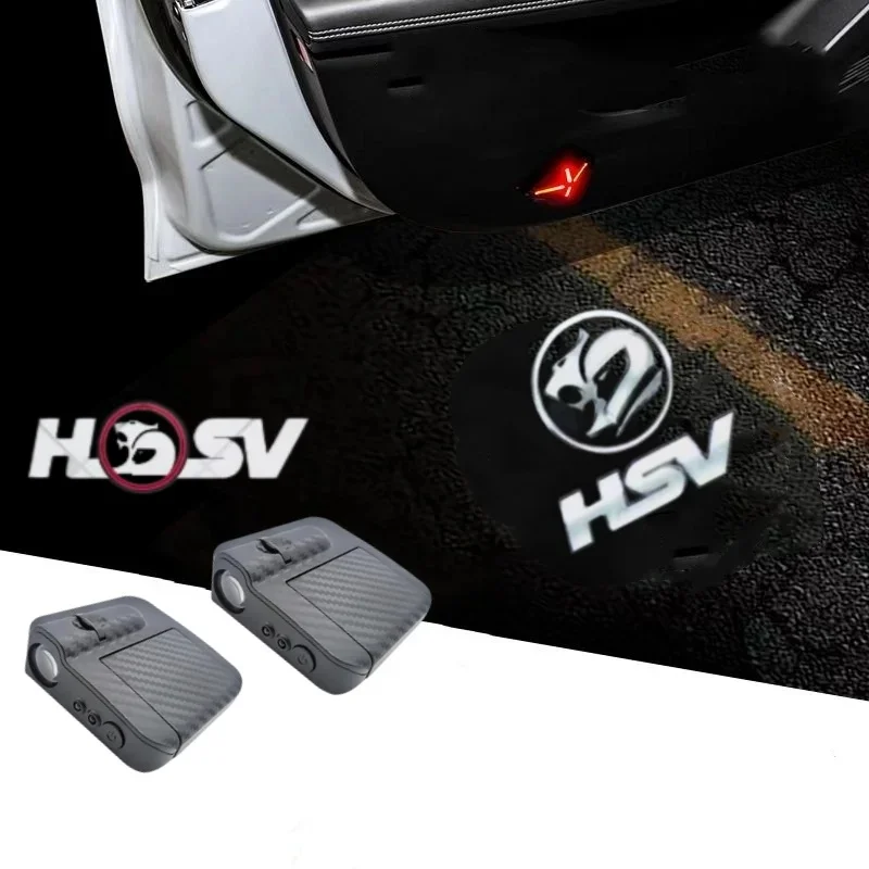 

2Pcs Logo Car HD Projector Lamp LED Auto Door Welcome Light Accessories For Holden HSV Special Vehicle Trailblazer Commodore