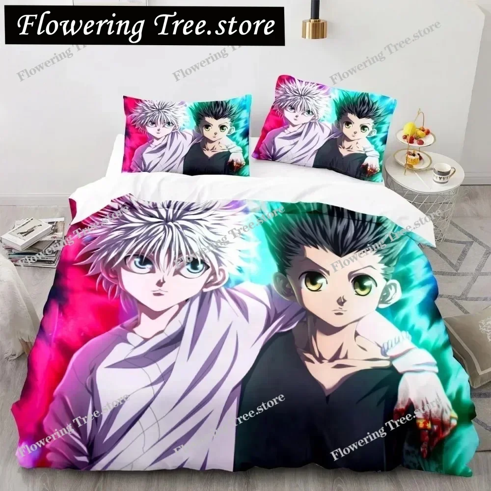

Hunter X Hunter 3D Bedding Set Japanese Anime Twin Queen King Quilt Cover Pillowcases Polyester For Kids Duvet Cover Sets