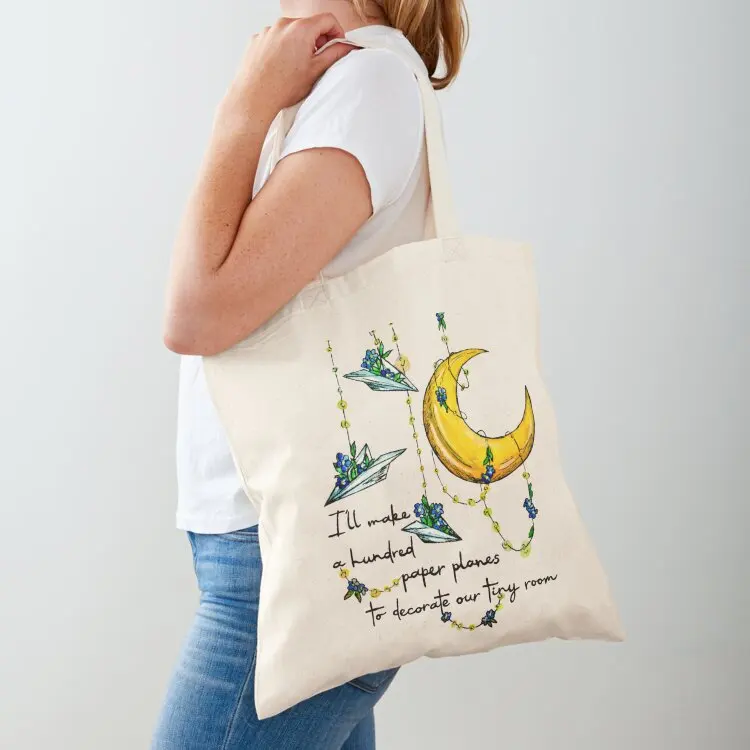 [SHIRT DESIGN] Little Miss Why So Paper Planes & Forget-Me-Nots Inspired by The Amazing Devil Tote Bag Beach bag cloth bag woman