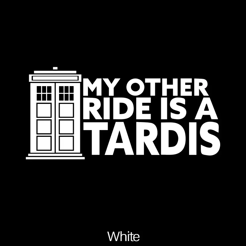 My Other Ride Is A Tardis Car Stickers Car Body Window Bumper Waterproof Vinyl Decal Auto Sticker Car Accessories