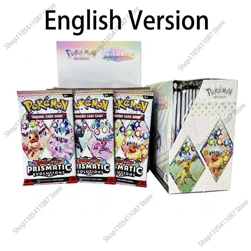 360Pcs Card Prismatic Evolutions SCARLET VIOLET English Version Booster Battle Transaction Card