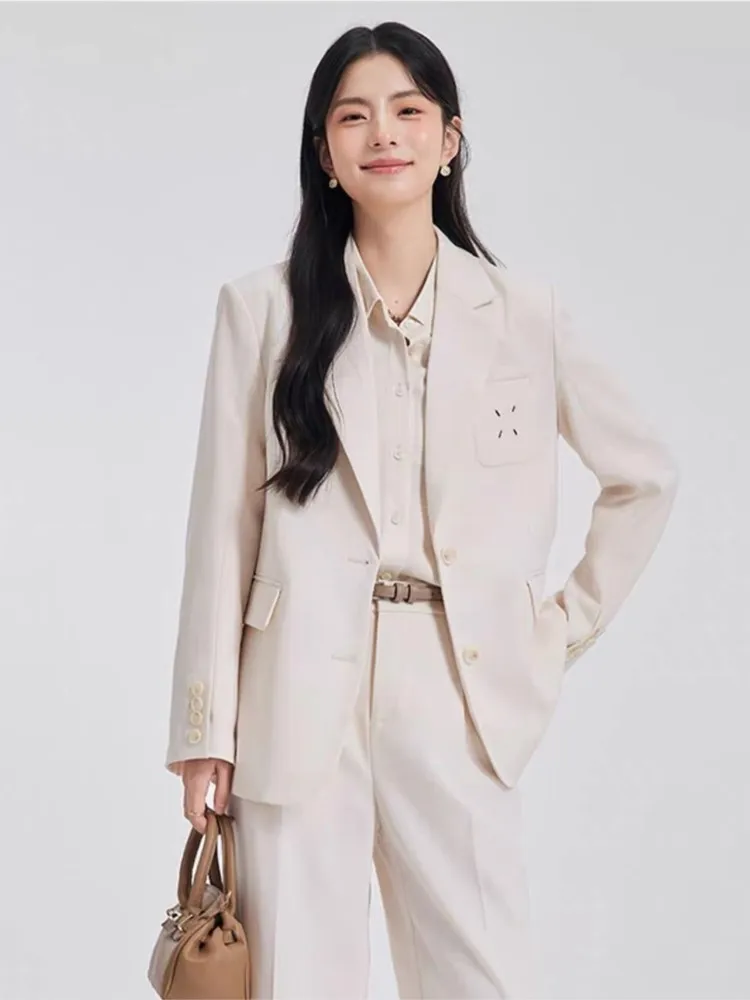 Autumn Fashion Ladies Pantsuit Formal Women Office Business Work Wear Blazer and Trousers 2 Piece Set Female Clothes Outfits New