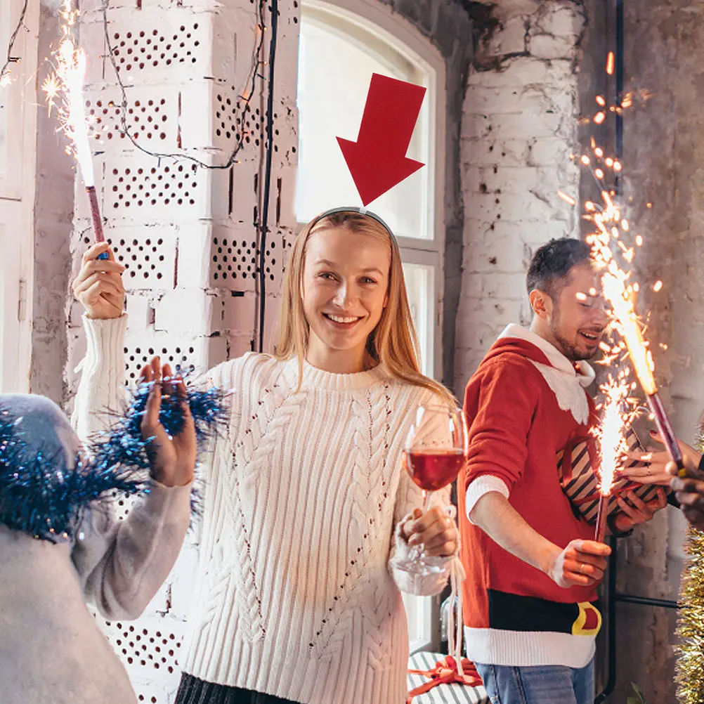 

4Pcs Arrow Headbands Birthday Party Decor Unique Design Playful Touch Lightweight Comfortable Wear Creative Photo Props