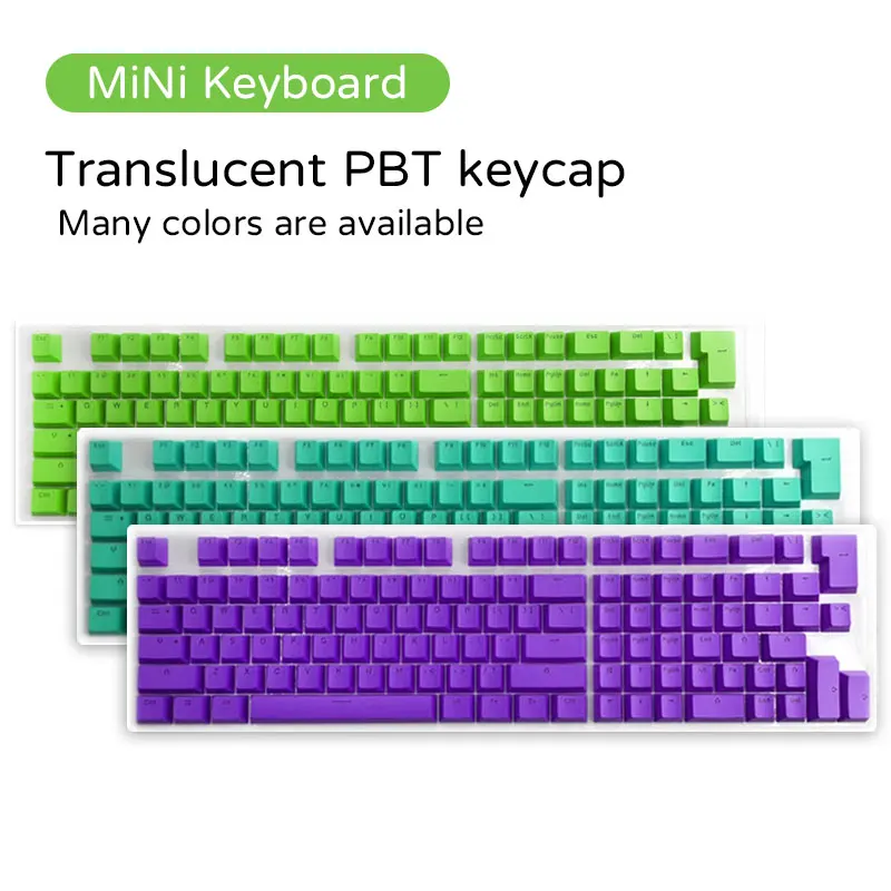 OEM Keycaps Backlit PBT Keycaps For Mx Switch Mechanical Keyboard ISO Layout 61/64/68/71/72/82/84/87 Keys Mini Keyboard Keycap