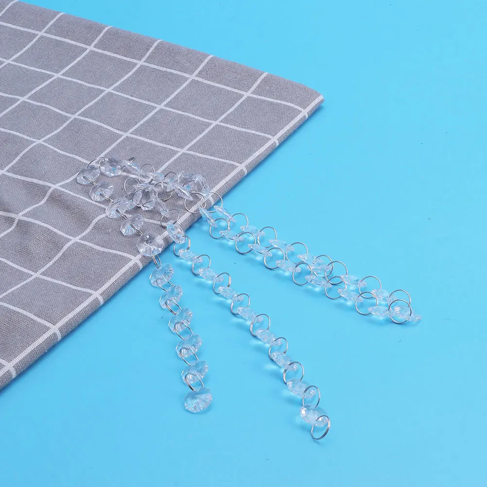 5 قطعة ستارة سلسلة الديكور كريستال واضح الخرز لامعة شرابة قلادة ل نافذة الباب معلقة لا تجميع المطلوبة للحزب #6