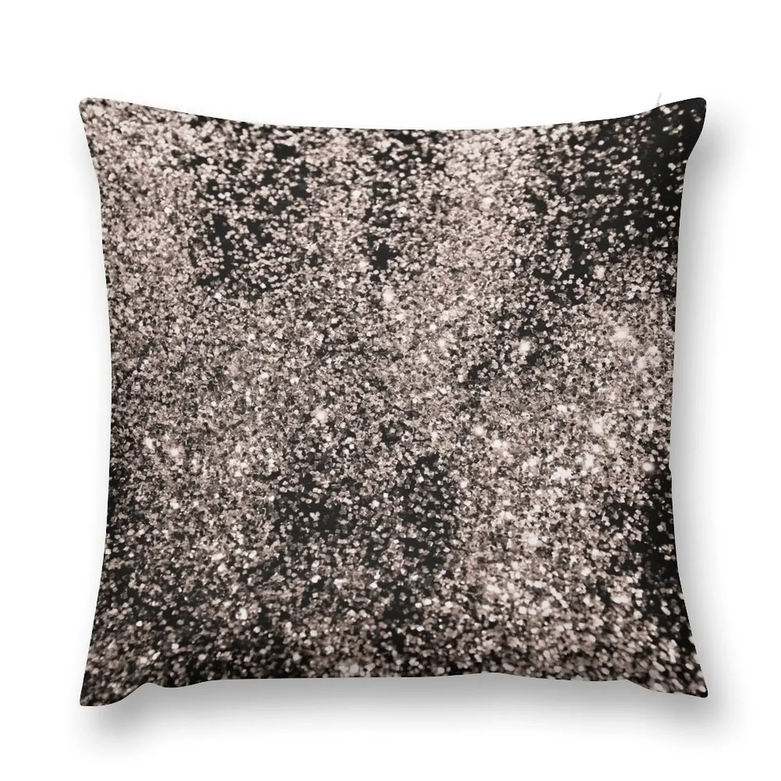 Rose Gold Glam #1 (Photo of Glitter Only - Not Reflective) Throw Pillow Luxury Cushion Cover pillow