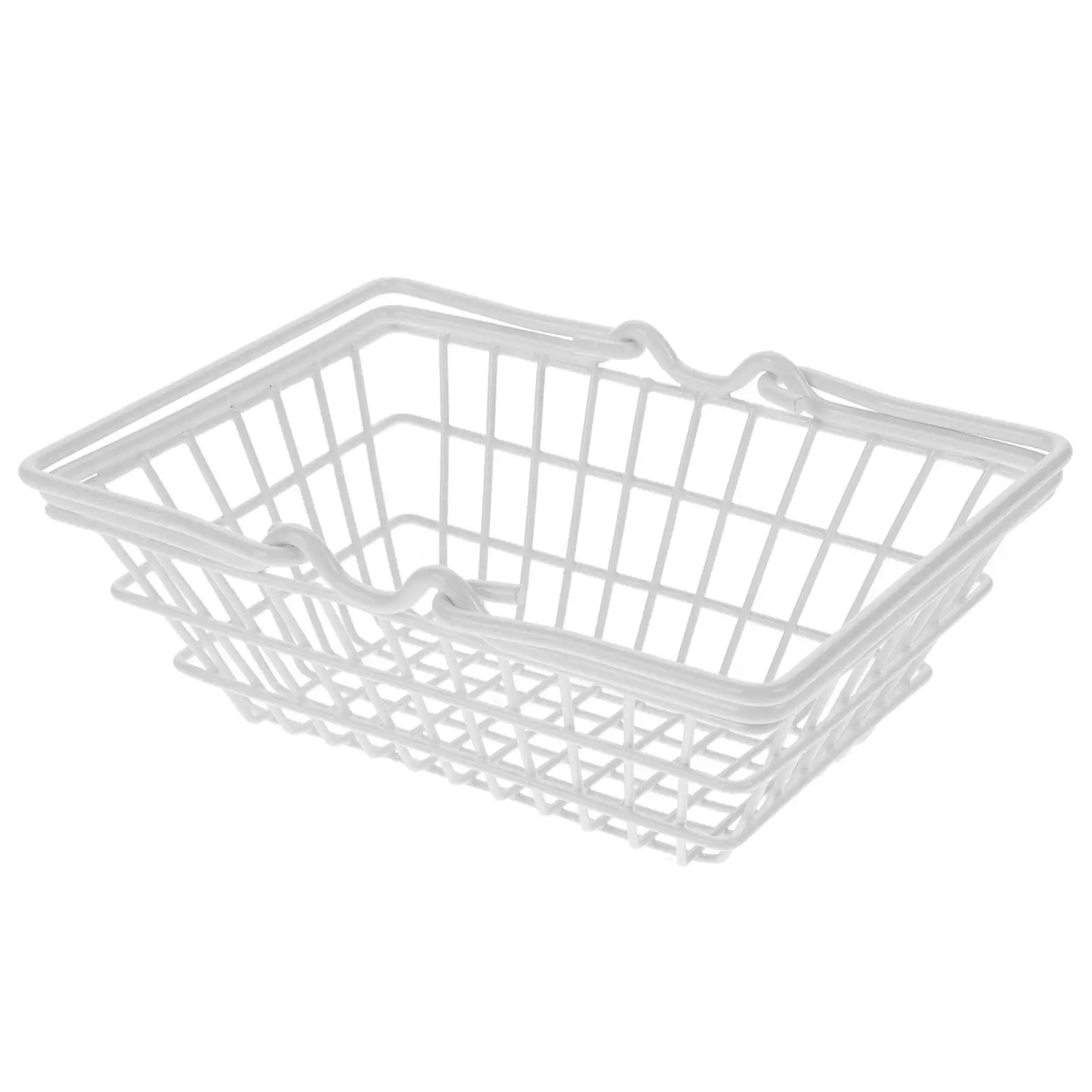 

Mini Storage Basket White Small Size Desk ganizer Home Office Wire Baskets H le Practical Sturdy Socks Ties Stationery