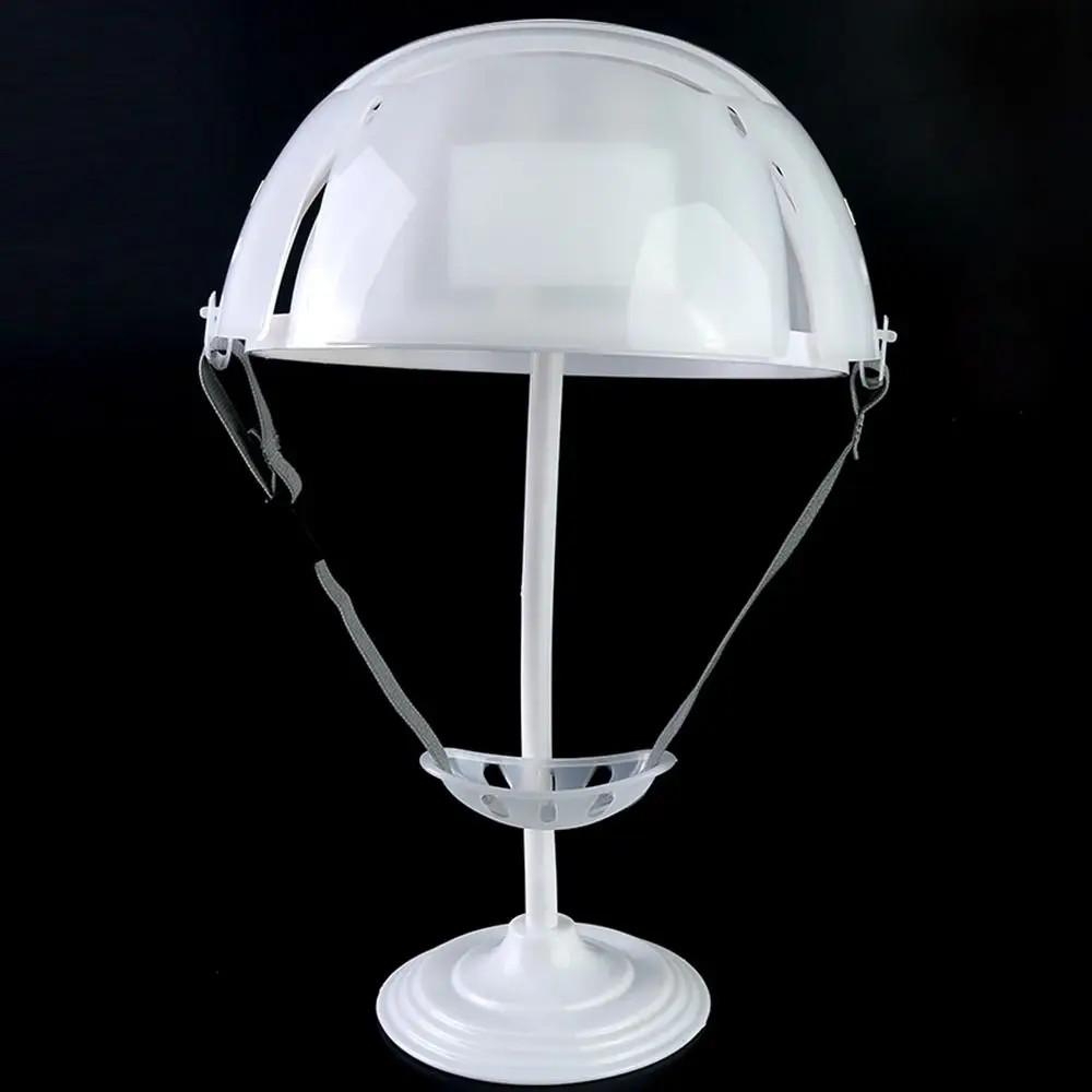 Creative PE Safety Helmet Lining White Grey Lightweight Baseball Cap Comfortable Protective Head Mandibular Band Peaked Cap