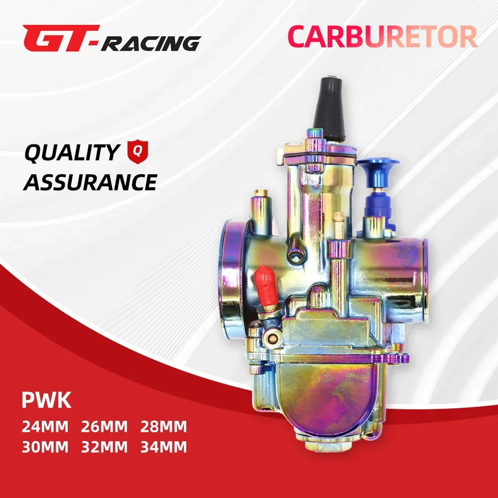 Multicolor PWK Carburetor 21 24 26 28 30 32 34mm Fit for 75-350cc Motorcycle YAMAHA ATV YZ85 Scooter UTV Quad Universal