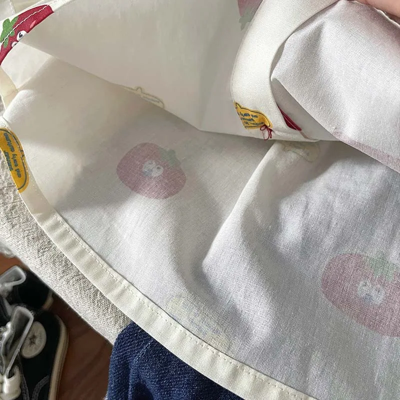بقعة GoodsQT255326Boy's Suit2025الخريف الطفل الكرتون قميص وزرة الدنيم قطعتين مجموعة