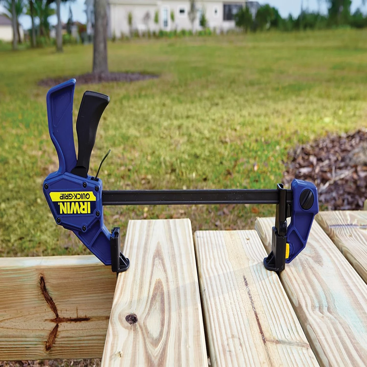 Efficient 24-Inch Versatile Quick-Grip Bar Clamp Spreader for One-Handed Fast and Easy Operation with Model Number 1964720.