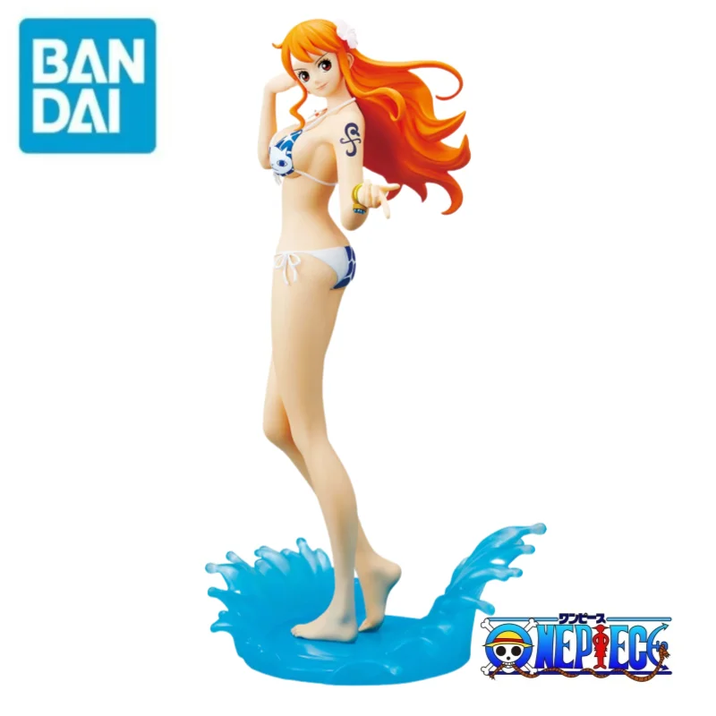 En Stock Bandai Original de una pieza Banpresto Nami 100% regalos de vacaciones genuinos mercancía de Anime Funko Pop juguetes estatuillas adornos