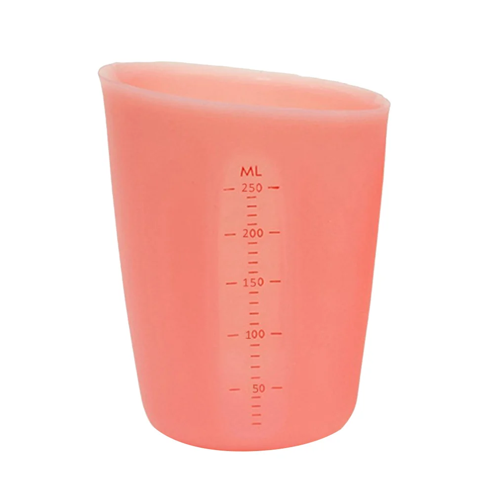 

250Ml Silicone Measuring Translucent Double Scale Flexible Spout For Baking Cooking Mixing Diy Tool Kitchen Gadgets Scale