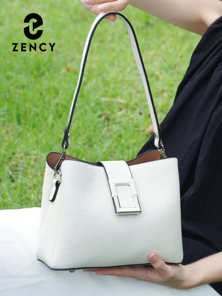 Zency Genuine Leather Designer Noble Shopper Shoulder Bag Commuter