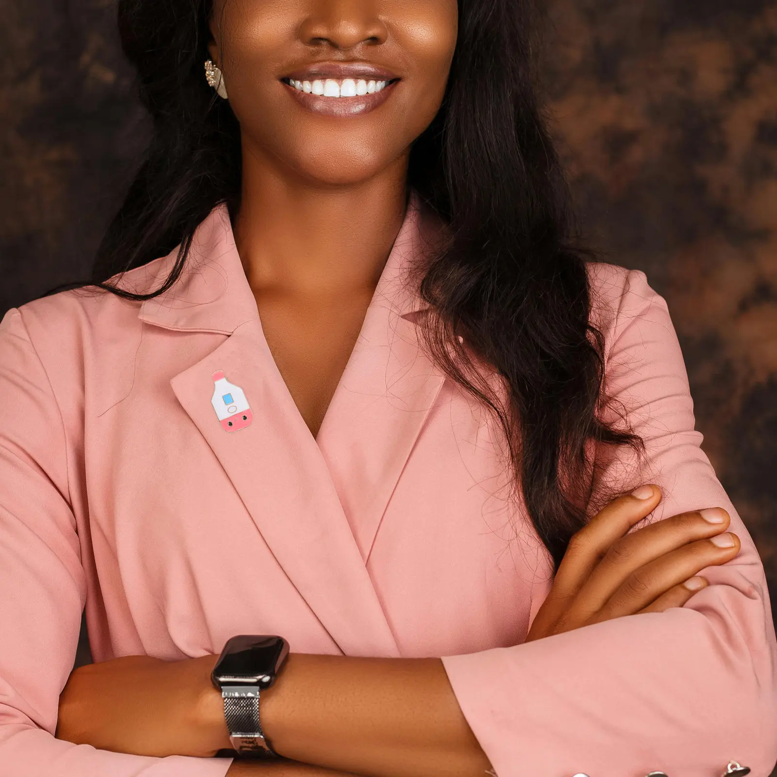 Juego de 2 broches de esmalte para el cuidado de la salud, diseño de botella de suero intravenoso, de aleación, para enfermeras y médicos, pin de solapa para uniformes de enfermería, insignia de identidad de equipo