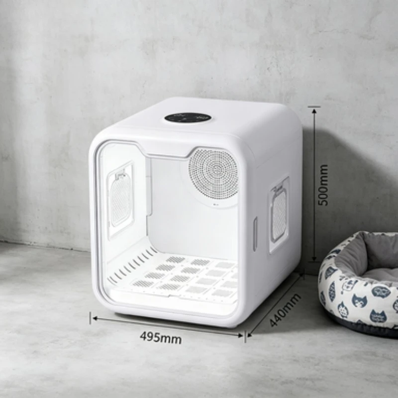 Pet Dryer, Cat Drying Box, Fully Automatic Household for Small Dogs, Bathing & Pet Hair Drying Box