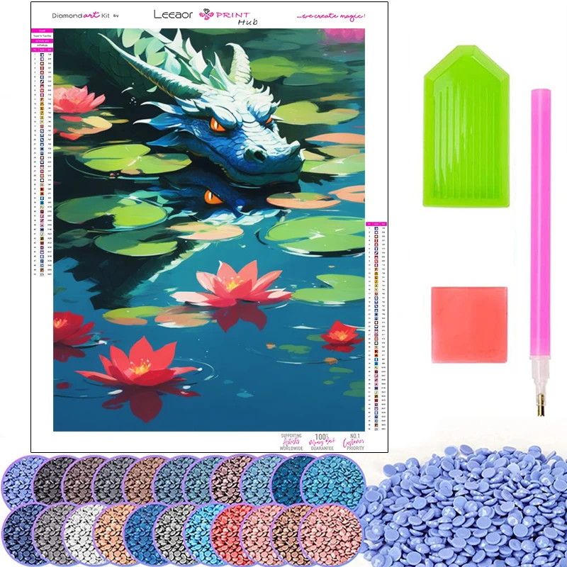 5D алмазная живопись «сделай сам», Красочные животные, китайский дракон, полная мозаика, Набор для вышивки крестиком, картины, украшение для дома Caiyun