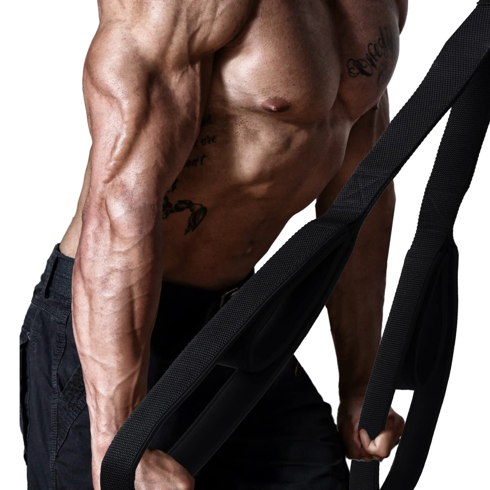 Long Rope Cable Attachment Tricep Rope Cable Attachment Gym Rope Push Downs Crunches Weight Lifting Strength Training