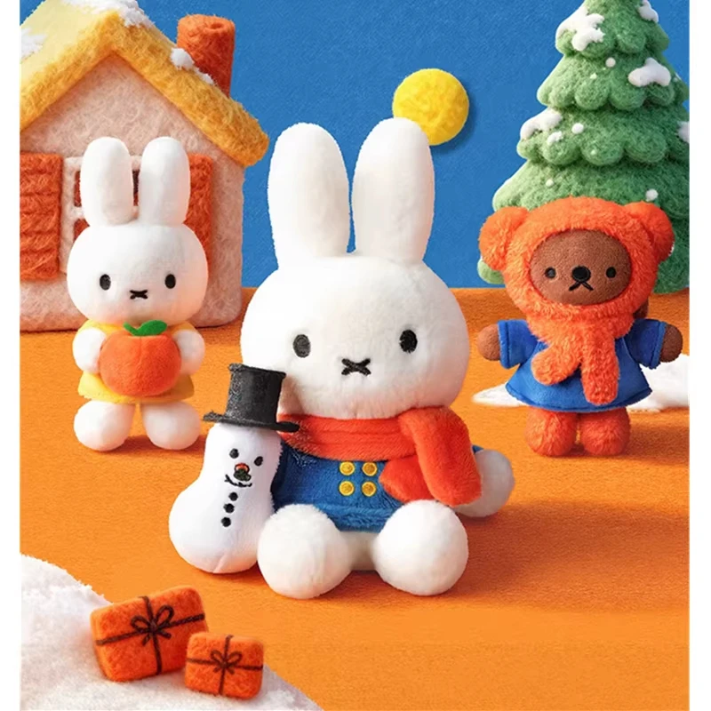 Neue Miffy Winter Serie Original Blind Box Kawaii Boris Anhänger Nette Puppe Schlüsselbund Anhänger Dekoration Paar Geschenk Figur Spielzeug