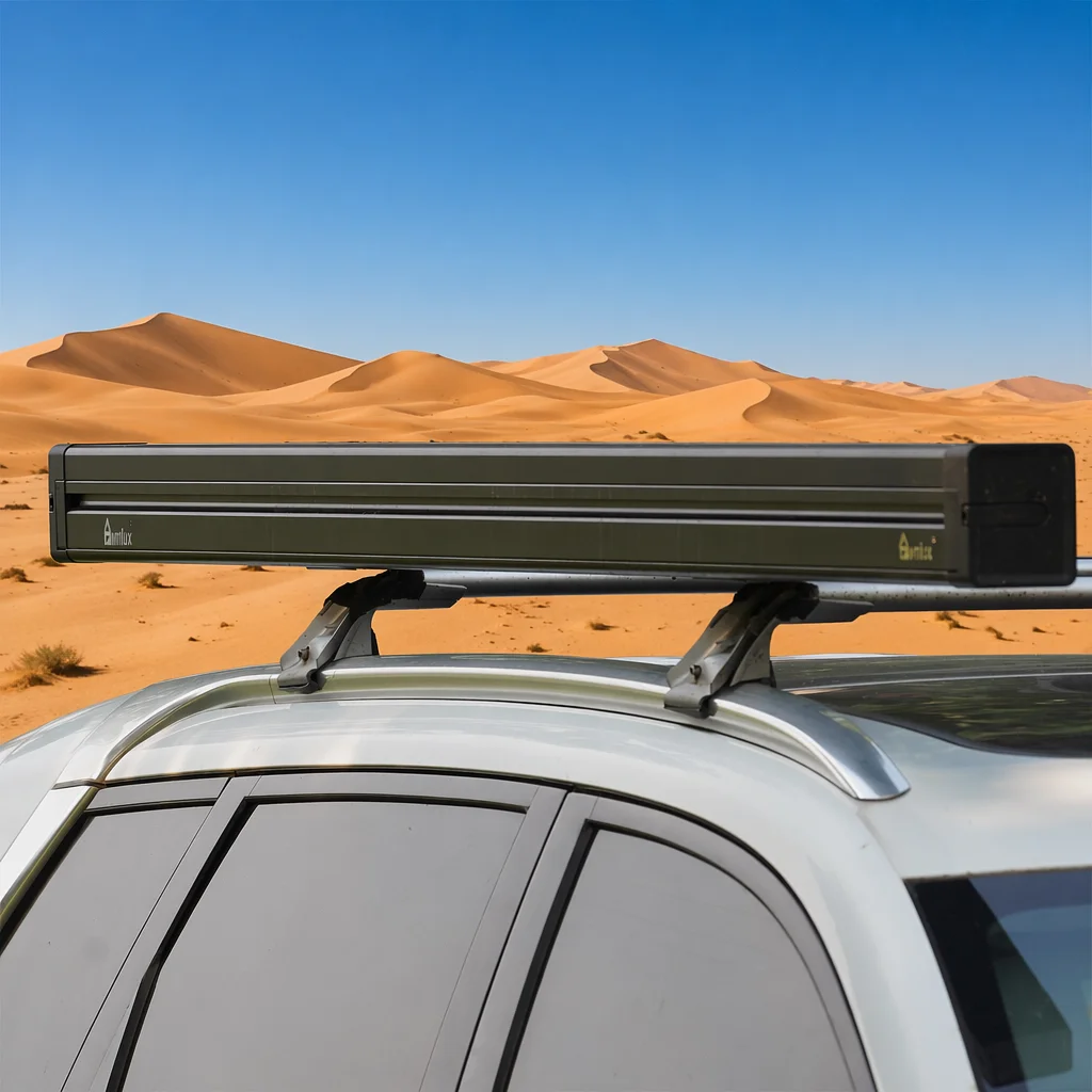 Wareda W5300T Retractable Full Cassette Vehicle Roof Mounted Sun Shade Off Road Truck Camper Camping Car RV Awning