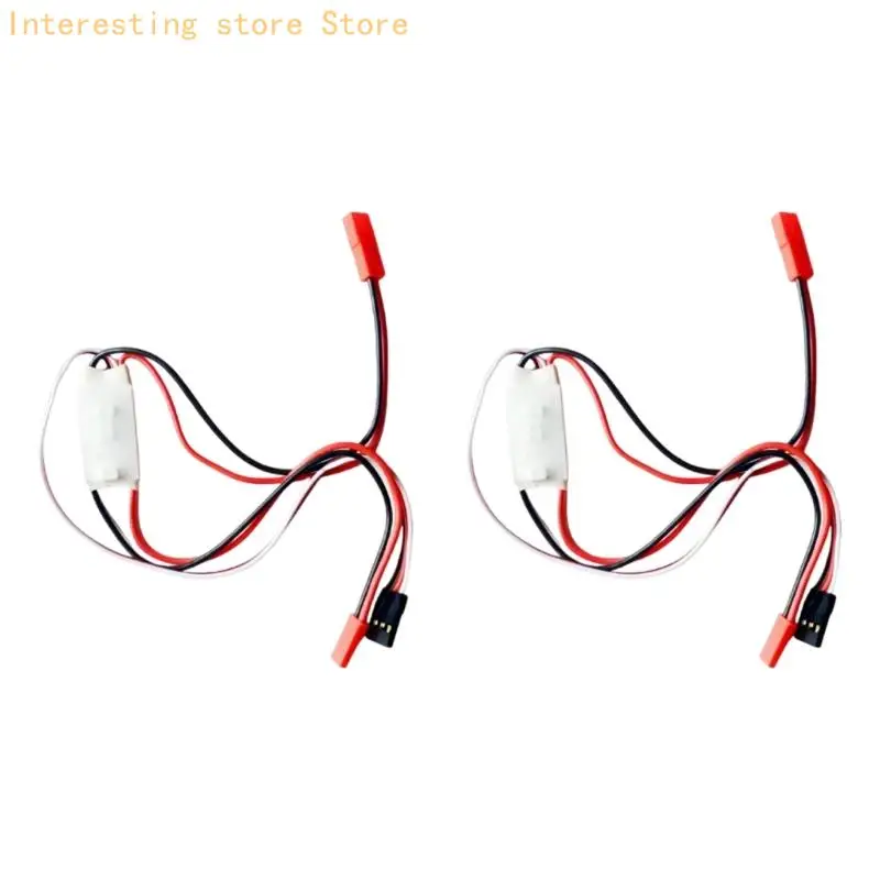 Copper Conductor Remote Power Switches Cable for Drones and Camera Accessory Wiring with Inline Harness, 2 Pack Set 55KC