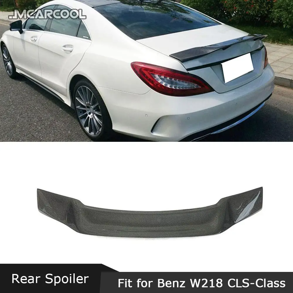 

JMCARCOOL Carbon Fiber Rear Trunk Boot Wing Spoiler For Mercedez Benz CLS Class W218 CLS300 CLS350 CLS500 CLS550 CLS63 2012-2017