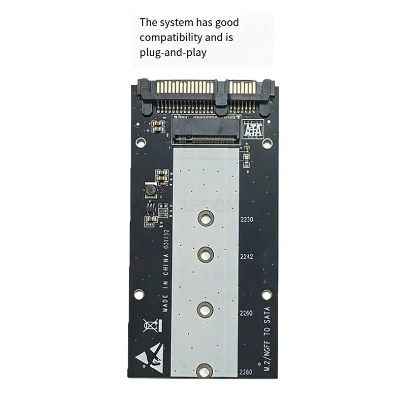 [NEW!】 NGFF To SATA3 SSD Adapter Board Supports M. 2 KEYB+ M Solid State Drives Card 6Gbps SATA Interface