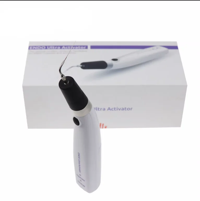 Dental Endo Ultra Activator Cordless Root Canal Irrigation Device with 6 Endo Tips 1400mAh Ultrasonic Endodontic Activator