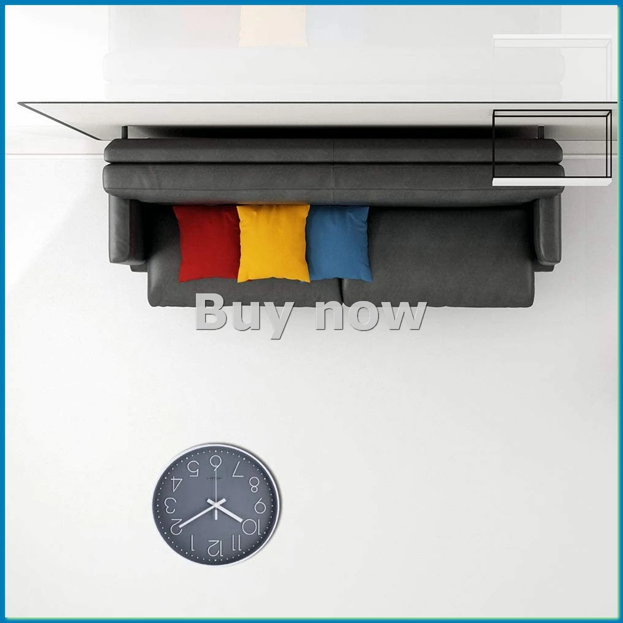 

14-дюймовые нетикающие настенные часы, бесшумные круглые настенные часы на батарейках, современные простые стильные декоративные часы (серые)-ABHG