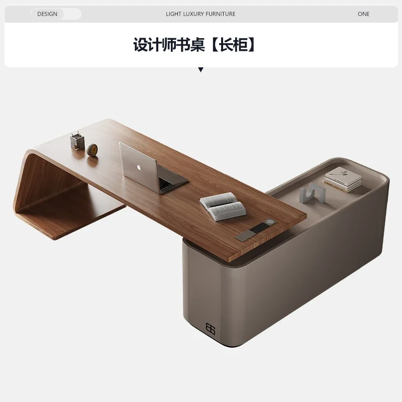 Italian solid wood desk home study computer writing desk