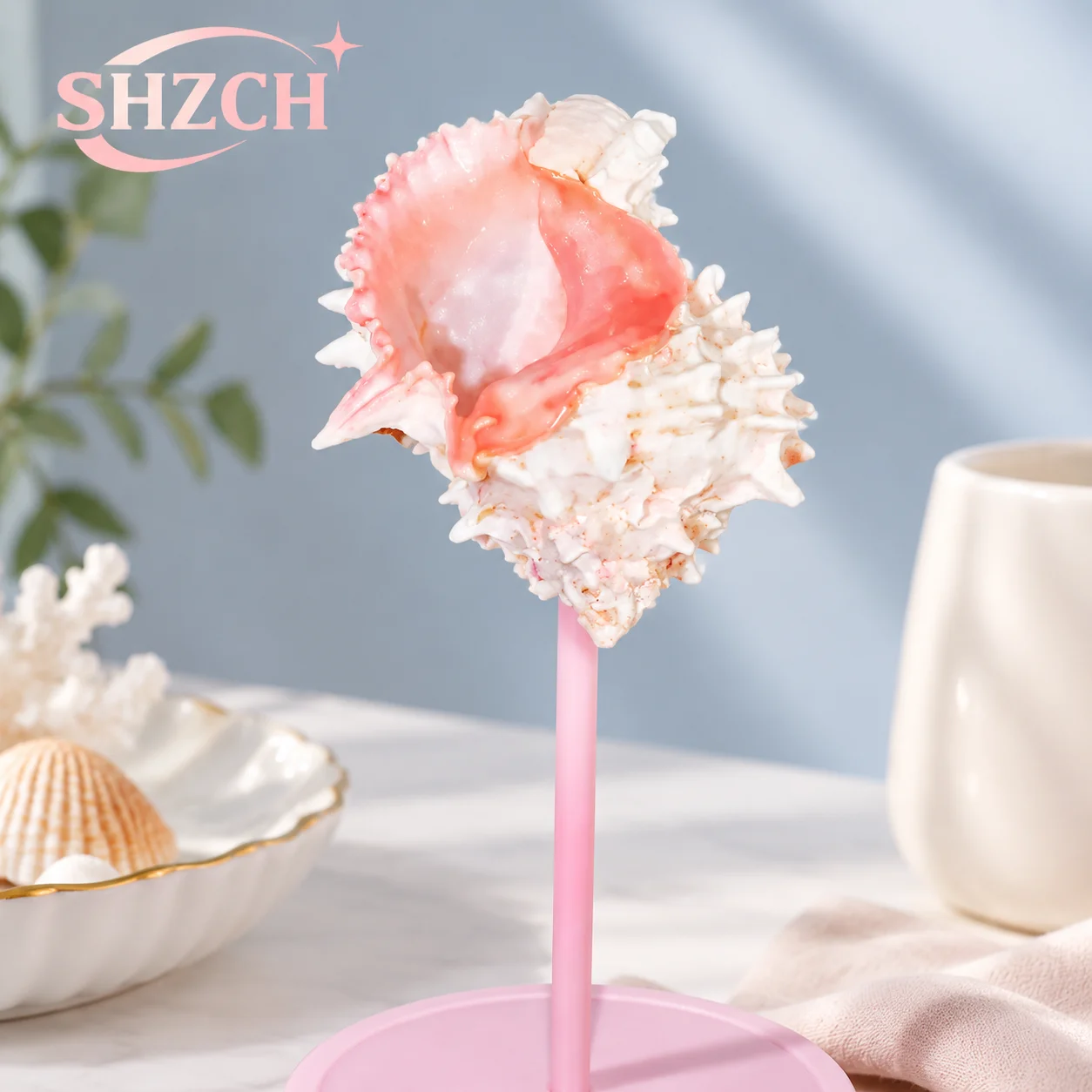 Handmade Natural Shell Wine Glass - Creative Conch Champagne Goblet Cute Gift for Girls Ideal for Home Bar Decor