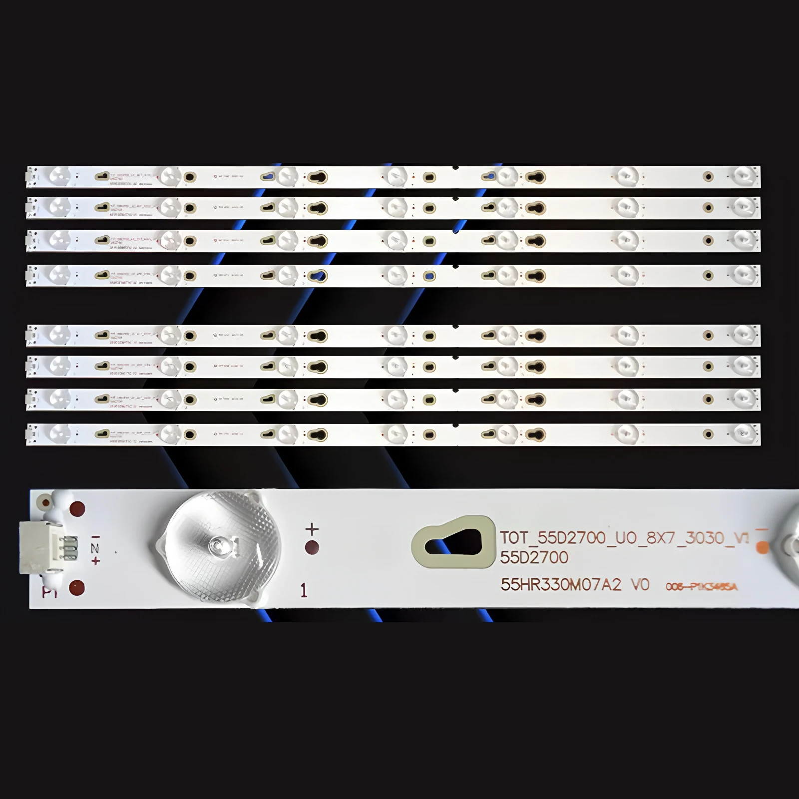 Tira de LED para 006-P1K3465A T0T_55D2700_UD_8X7_3030C_V1 55US5800 55US5800T 55UP120T 55US57 55US5800TBAA 55US57TGAA 55US5800TCAA