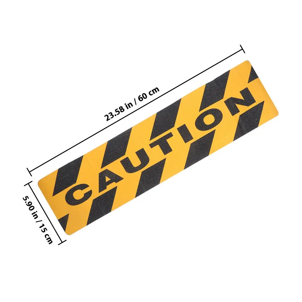 4Pcs Anti Slip Tape Non Slip Floor Caution Strips PVC for Stairs Walkways Outdoor Steps Safety Tape Non-Slip Stair Warning